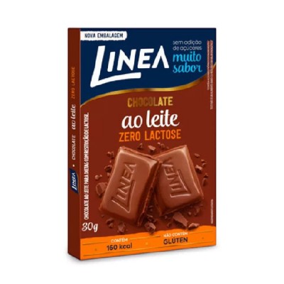 Barra de Chocolate ao Leite Zero Lactose Línea 30 gr