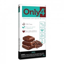Chocolate 70% Cacau - 80 gr - Only4